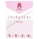 Ano 1997. Conjunto de Papel de Carta Pequeno My Melody RSX Antigo (Vintage) Sanrio