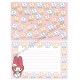 Ano 1997. Conjunto de Papel de Carta Pequeno My Melody RSF Antigo (Vintage) Sanrio