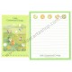 Ano 1995. Conjunto de Papel de Carta Little Cottonwood Cottage Sanrio