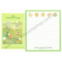 Ano 1995. Conjunto de Papel de Carta Little Cottonwood Cottage Sanrio