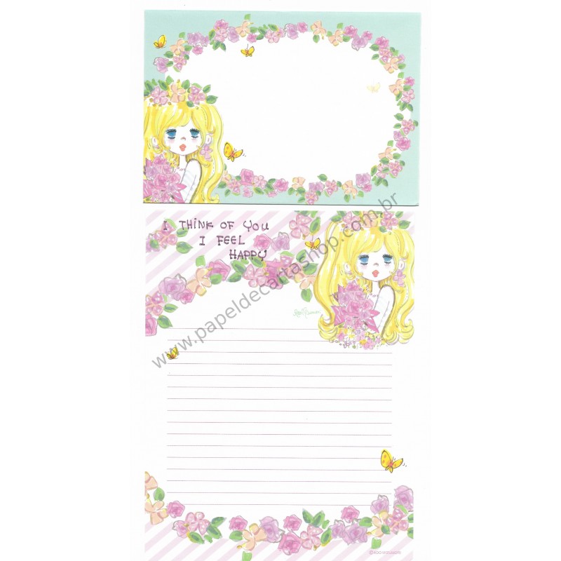 Conjunto de Papel de Carta com envelope ADO MIZUMORI 0003