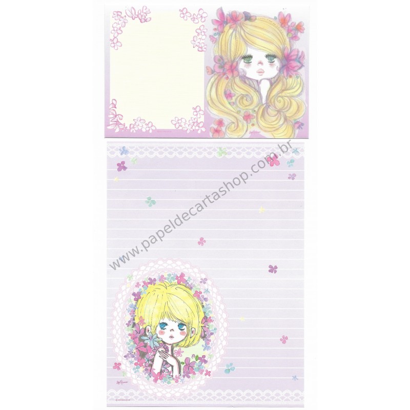 Conjunto de Papel de Carta com envelope ADO MIZUMORI 0012