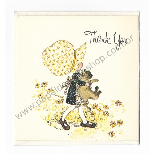 Notecard Antigo Holly Hobbie Thank You - American Greetings