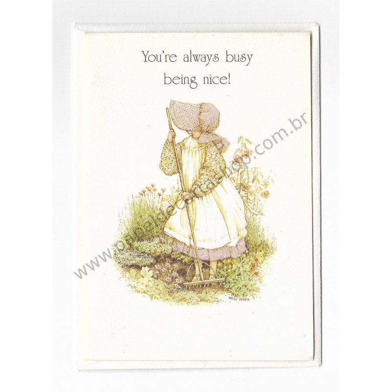 Notelette Antigo Holly Hobbie Being Nice - American Greetings