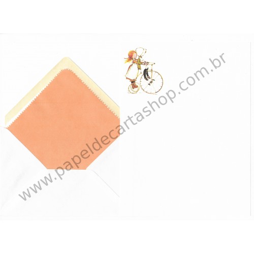 Conjunto de Papel de Carta Antigo Importado Holly Hobbie M48