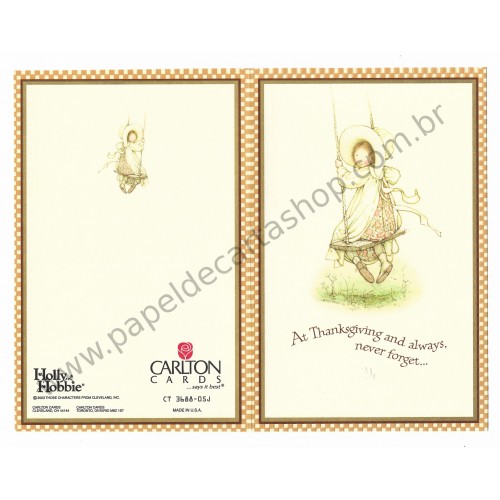 Cartão ANTIGO HOLLY HOBBIE G06