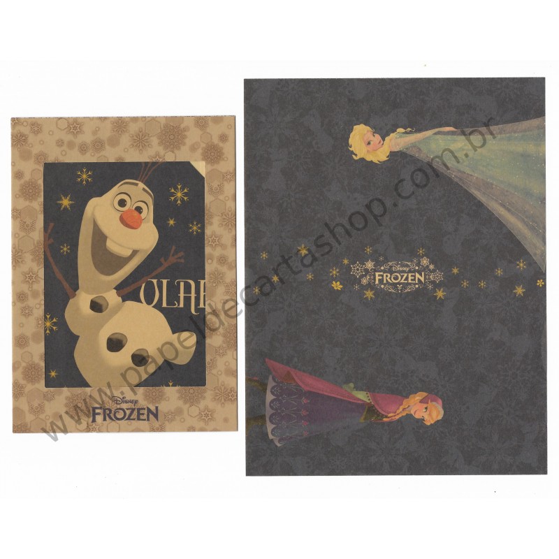 Conjunto de Papel de Carta Disney FROZEN Kraft AZ