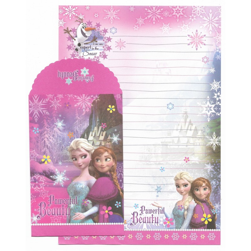 Conjunto de Papel de Carta Grande Disney Frozen - Powerfull Beauty