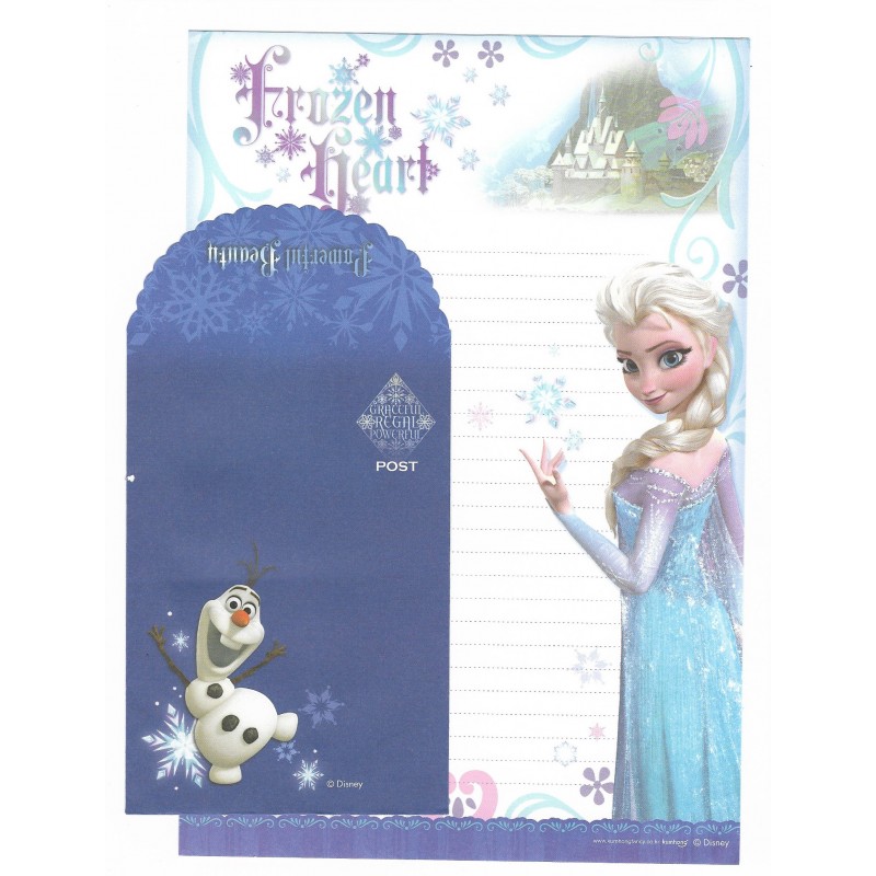 Conjunto de Papel de Carta Grande Disney Frozen - Frozen Heart