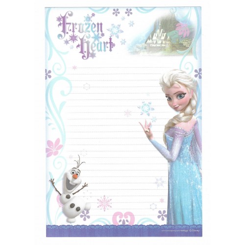 Conjunto de Papel de Carta Grande Disney Frozen - Frozen Heart