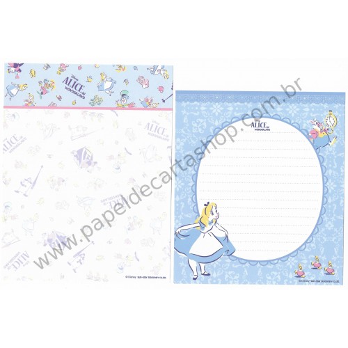 Conjunto de Papel de Carta Disney Alice in Worderland (Dupla)