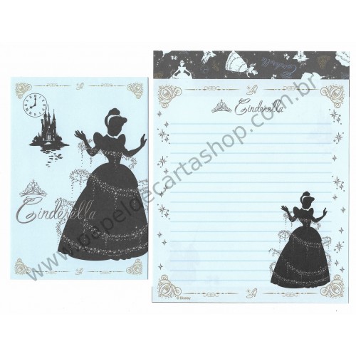 Conjunto de Papel de Carta Disney Cinderella (Dupla)