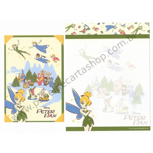 Kit 2 Conjuntos de Papel de Carta Disney Peter Pan
