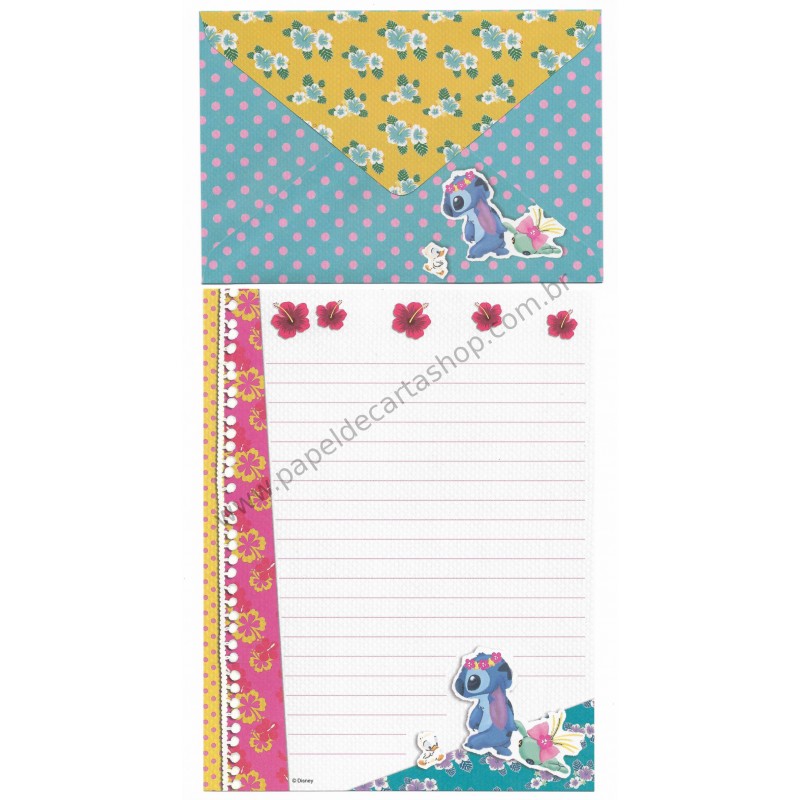 Conjunto de Papel de Carta Disney Dear Stitch RS