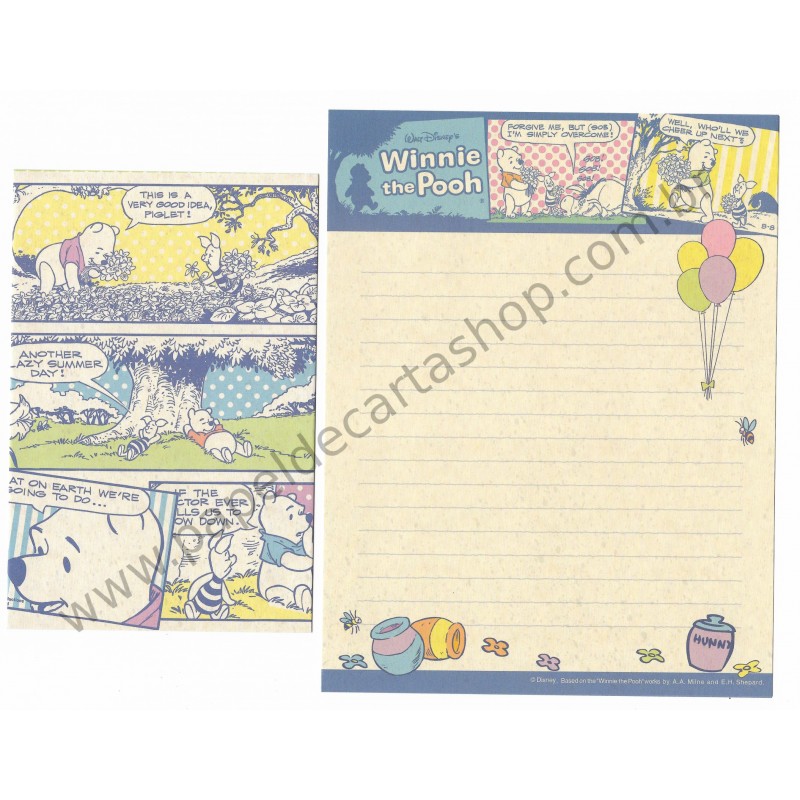 Conjunto de Papel de Carta Disney Winnie the Pooh Color