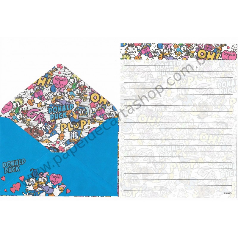 Conjunto de Papel de Carta Donald & Daisy (CAZ)