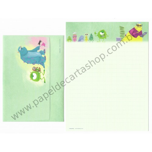 Conjunto de Papel de Carta Disney/Pixar Monsters University Sun-Star