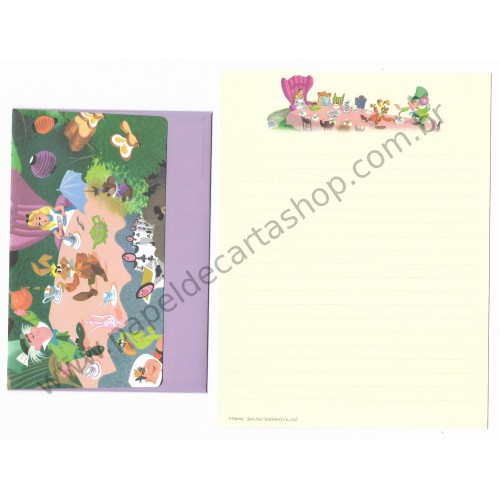 Conjunto de Papel de Carta Disney Alice in Wonderland2 Sun-Star