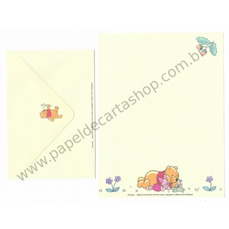 Conjunto de Papel de Carta Disney Winnie The Pooh Works