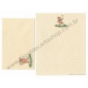 Conjunto de Papel de Carta Disney Winnie The Pooh Works Kraft