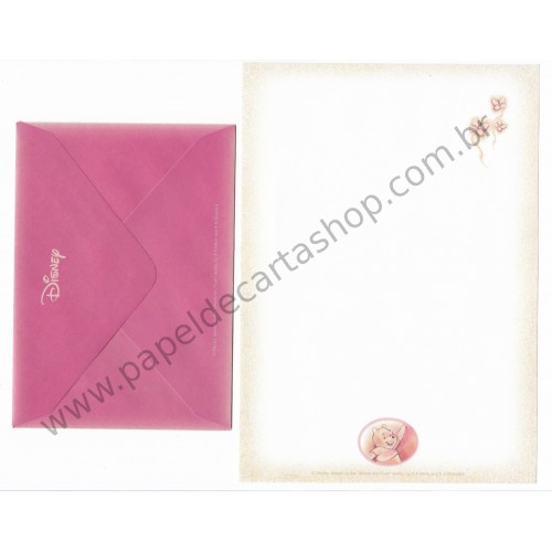 Conjunto de Papel de Carta Disney Pooh Milne & Shepard