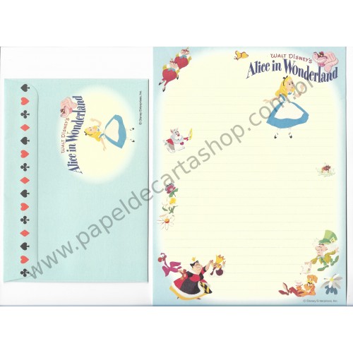 Conjunto de Papel de Carta Disney Alice in Wonderland - Disney Enterprises