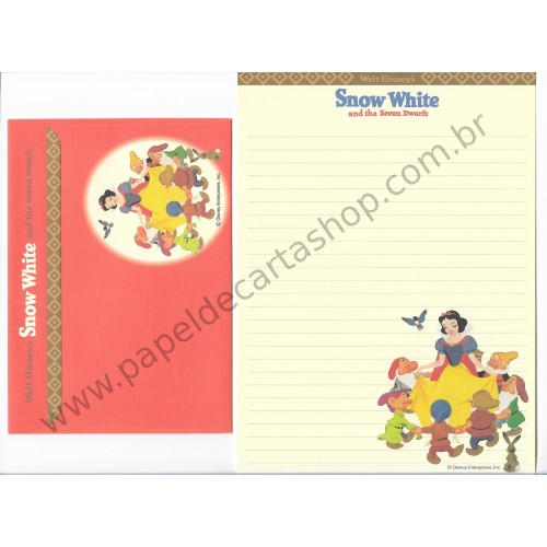 Conjunto de Papel de Carta Disney Snow White and the Seven Dwarfs - Disney Enterprises