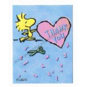 Notecard Cartão ANTIGO Importado Snoopy Thank You (CAZ) - Hallmark Cards