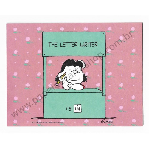 Notelette ANTIGO Importado Lucy Van Pelt - Hallmark