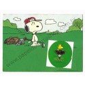 Postalete ANTIGO IMPORTADO COM SELINHO PARA COLAR Snoopy Golf Hmk