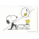 Postalete ANTIGO IMPORTADO COM SELINHO PARA COLAR Snoopy Playing the Piano Hmk