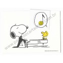 Postalete ANTIGO IMPORTADO COM SELINHO PARA COLAR Snoopy Playing the Piano Hmk