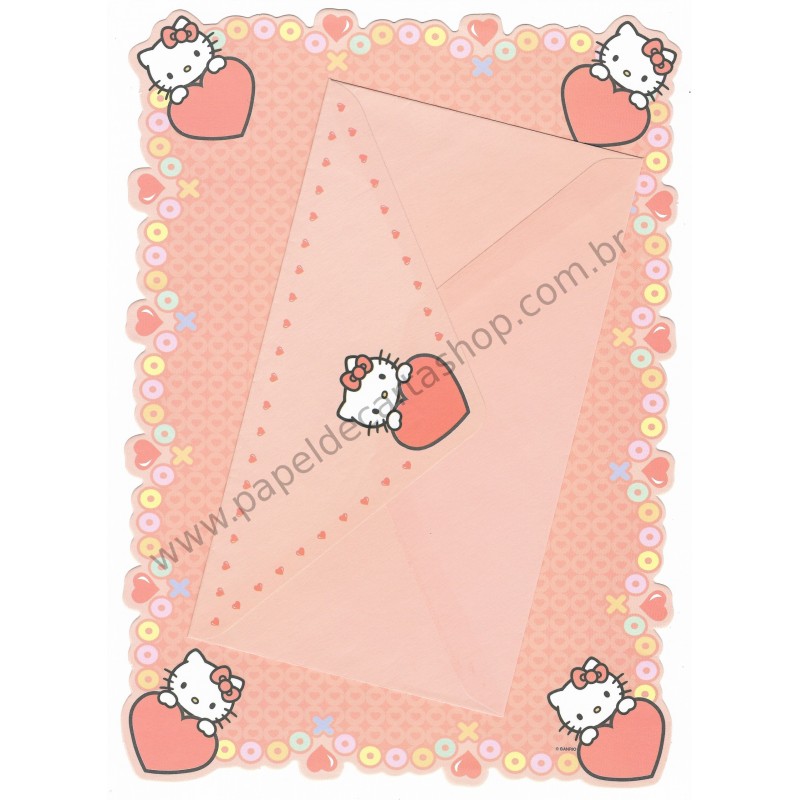 Conjunto de Papel de Carta Hello Kitty (LA) Sanrio - GRAFONS