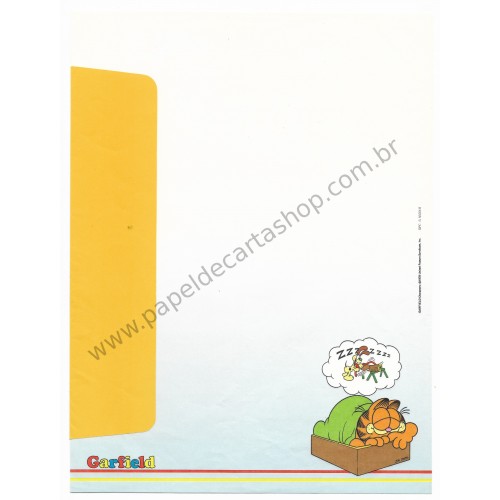 Anos 80. Conjunto de Papel de Carta Garfield N.50004-8