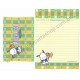 Ano 1996. Conjunto de Papel de Carta Pochacco CAM Vintage Sanrio