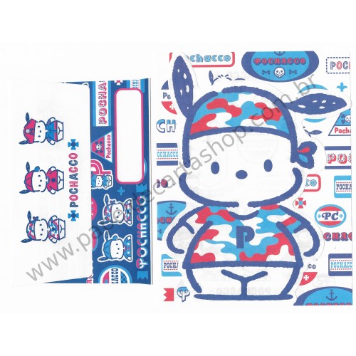 Ano 1999. Conjunto de Papel de Carta Pochacco PC VAZ Vintage Sanrio