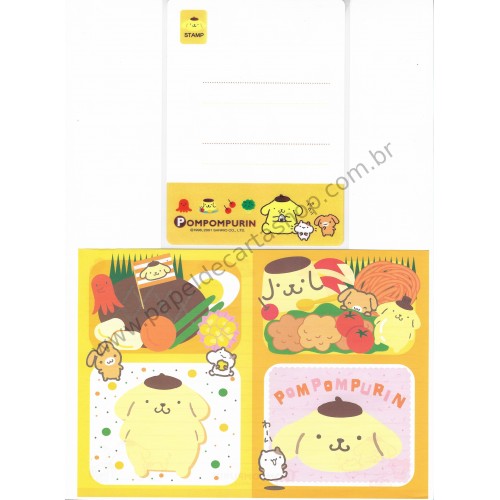 Ano 2001. Kit de Papel de Carta PomPomPurin T Sanrio