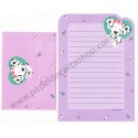 Ano 1990. Conjunto de Papel de Carta Spottie Dottie ROSA Sanrio