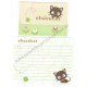 Ano 2002. Conjunto de Papel de Carta Chococat Leaf Sanrio