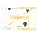 Ano 2001. Conjunto de Papel de Carta Chococat Dupla Sanrio