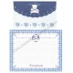 Ano 1994. Conjunto de Papel de Carta Sugar Cream Puff Blue Antigo (Vintage) Sanrio