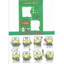 Ano 1990. Conjunto de Papel de Carta Keroppi Baseball Team Vintage Sanrio