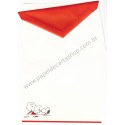 Conjunto de Papel de Carta Antigo Importado SNOOPY G1