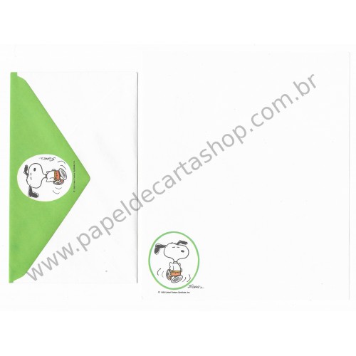 Conjunto de Papel de Carta Antigo Importado SNOOPY M14