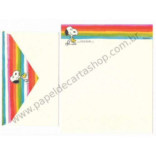 Conjunto de Papel de Carta Antigo Importado SNOOPY M26