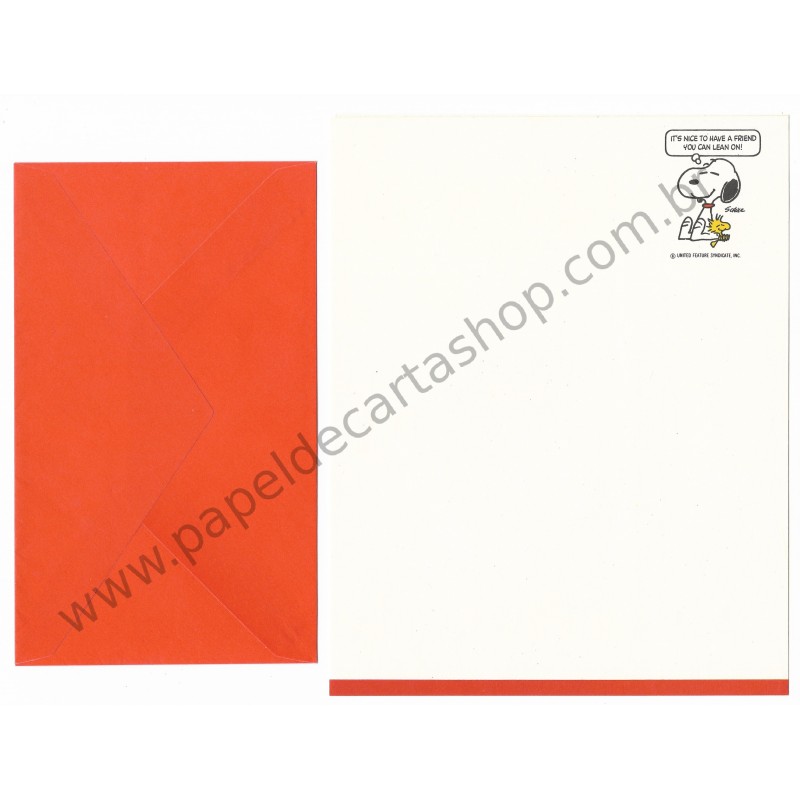 Conjunto de Papel de Carta Antigo Importado SNOOPY M41