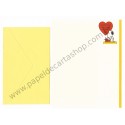 Conjunto de Papel de Carta Antigo Importado SNOOPY M42