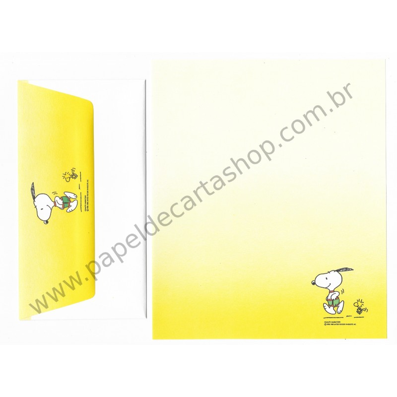 Conjunto de Papel de Carta Antigo Importado SNOOPY M45