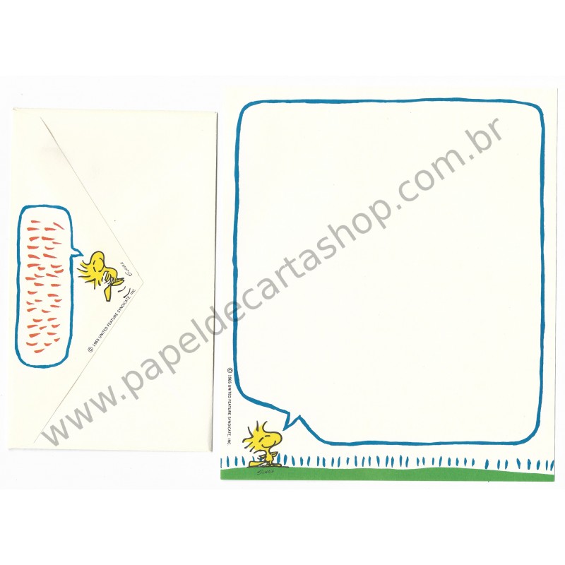 Conjunto de Papel de Carta Antigo Importado SNOOPY M7