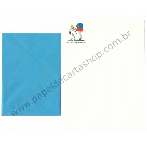 Conjunto de Papel de Carta ANTIGO IMPORTADO SNOOPY P2